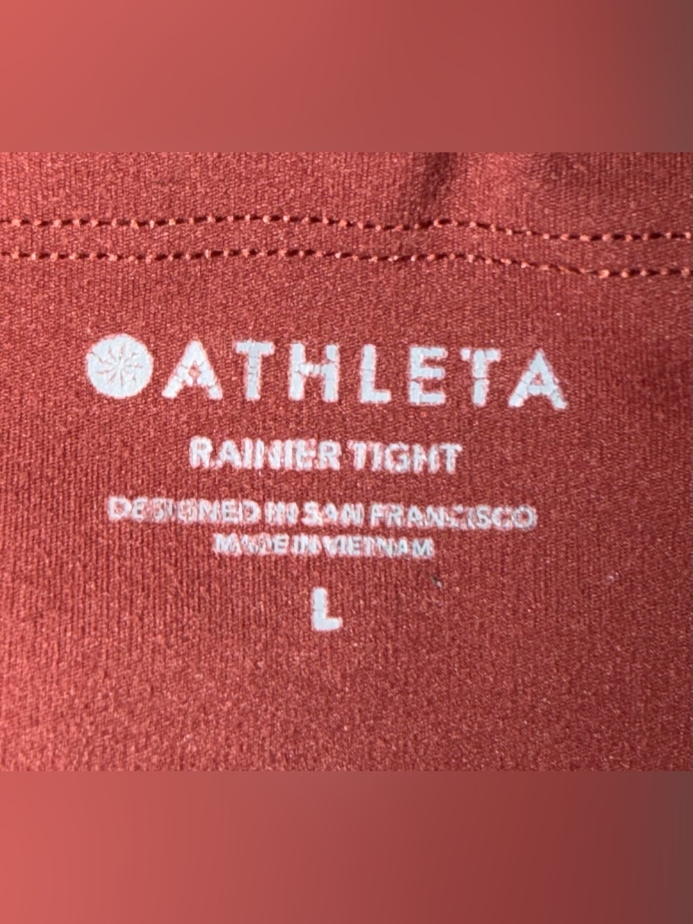Athleta Rust Red Rainier Tight Leggings - Picture 3 of 4